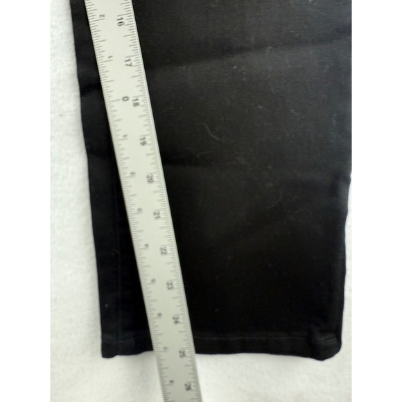 Talbots Curvy Crop Pants Black Size 8 Women's Stretch Denim - Picture 3 of 9